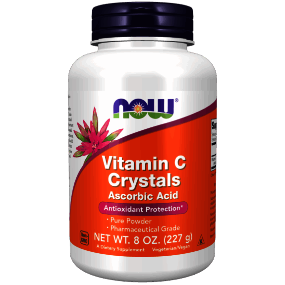 Vitamina C Cristalină Pulbere – NOW Foods Vitamin C Crystals – Vitamina C Cristalină 227 g – NOW Foods