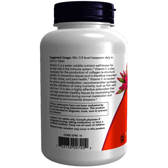 Vitamina C Cristalină Pulbere – NOW Foods Vitamin C Crystals – Vitamina C Cristalină 227 g – NOW Foods