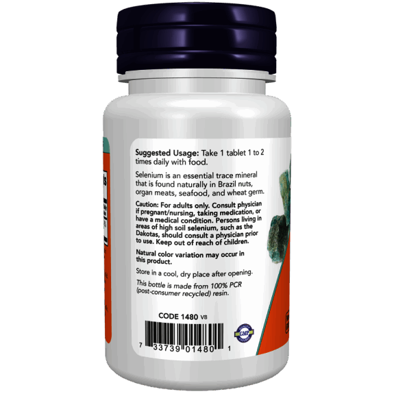 Seleniu 100 mcg – NOW Foods Selenium 100 mcg – 100 Tablete – NOW Foods