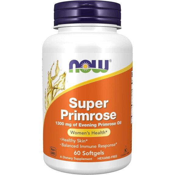 NOW Foods, Super Primrose 1300mg, pentru pentru susținerea sănătății hormonale și echilibrul sistemului imunitar