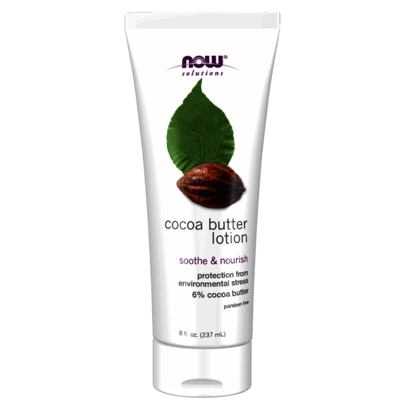 Loțiune cu unt de cacao – 8 oz (237 ml) – NOW Foods (NOW Solutions) Cocoa Butter Lotion – 8 oz (237 ml) – NOW Foods (NOW Solutions)