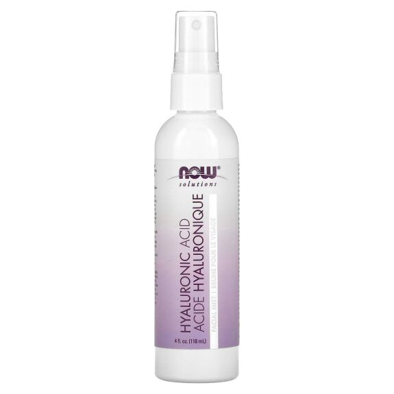 NOW Foods, Spray facial hidratant cu acid hialuronic, pentru pentru hidratarea pielii și reducerea semnelor de îmbătrânire