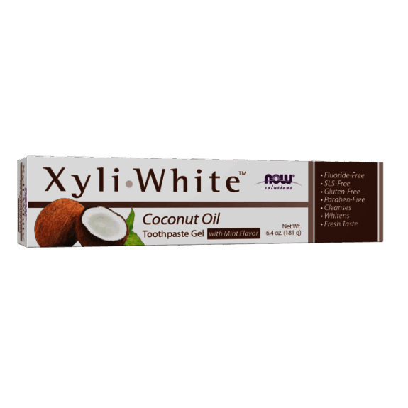 Pastă de dinți XyliWhite Coconut Oil – 6.4 oz (181 g) – NOW Foods XyliWhite Coconut Oil Toothpaste Gel – 6.4 oz (181 g) – NOW Foods (NOW Solutions)