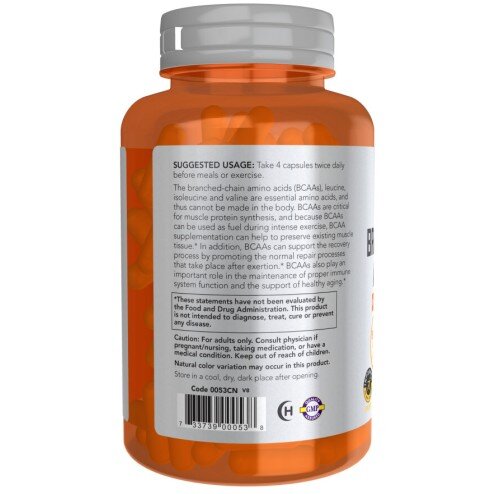 BCAA NOW Foods capsule NOW Foods BCAA capsule vegetale