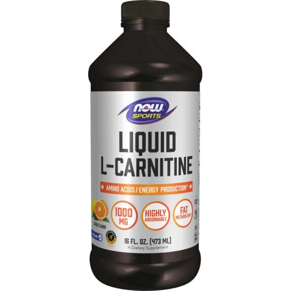 L-Carnitina Lichid Carnipure 1000 mg  473 ml | NOW Foods