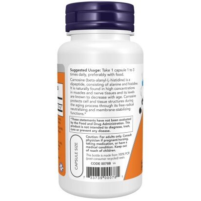 L-Carnosine NOW Foods NOW Foods, L-Carnosine Capsule