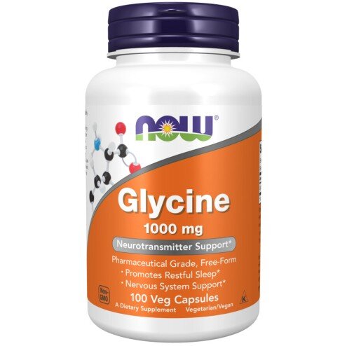 Glicina 1000 mg – 100 Capsule vegetale – NOW Foods NOW Foods, Glicina 1000 mg – 100 Capsule vegetale