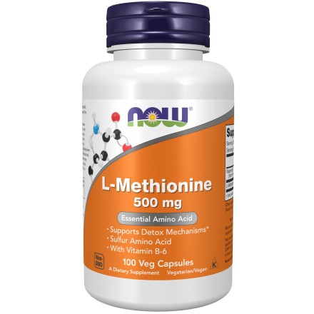 L-Metionina cu Vitamina B-6 – 100 Capsule – NOW Foods NOW Foods, L-Metionina cu Vitamina B-6 – 100 Capsule