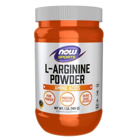 L-Arginina – 454 g – NOW Foods NOW Foods, L-Arginina – 454 g