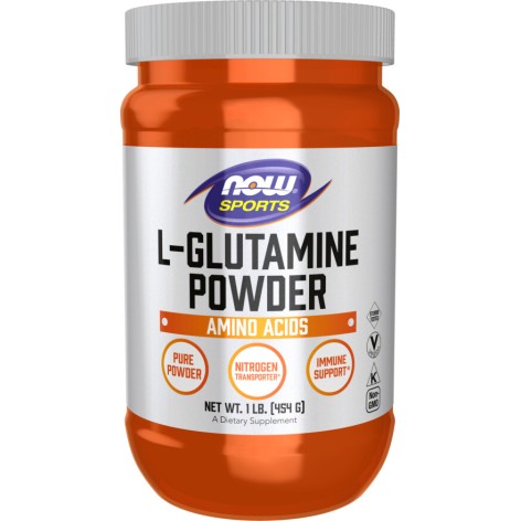 NOW Foods, L-Glutamina – 454 g