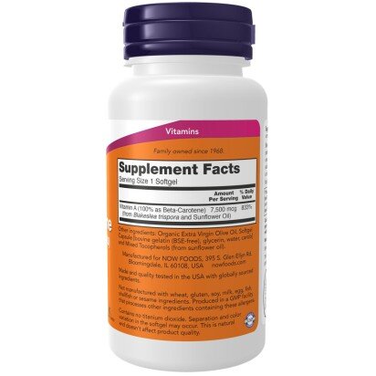 Beta Caroten 25000 IU – 90 Gelule moi – NOW Foods NOW Foods, Beta Caroten 25000 IU – 90 Gelule moi
