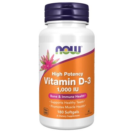 Vitamina D-3 1000 IU – 180 Gelule moi – NOW Foods NOW Foods, Vitamina D-3 1000 IU – 180 Gelule moi
