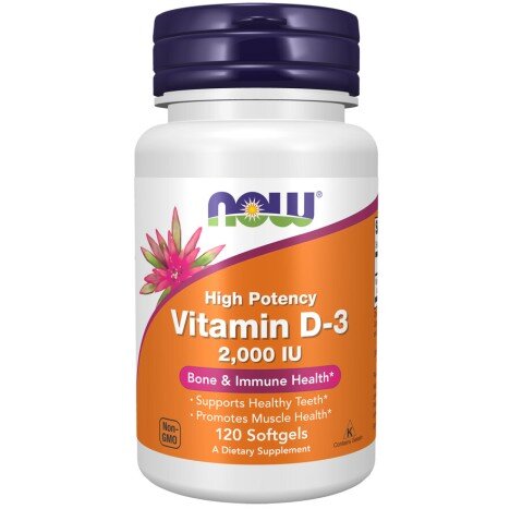 Vitamina D-3 2000 IU – 120 Gelule moi – NOW Foods NOW Foods, Vitamina D-3 2000 IU – 120 Gelule moi
