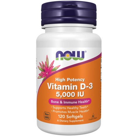 Vitamina D-3 5000 IU – 120 Gelule moi – NOW Foods NOW Foods, Vitamina D-3 5000 IU – 120 Gelule moi