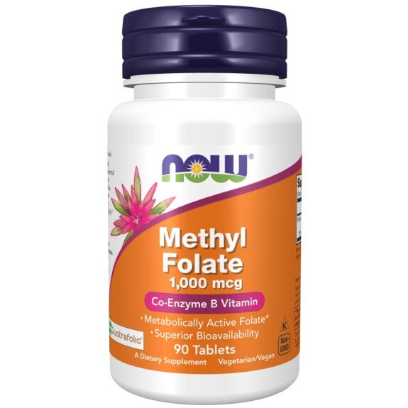 Methyl Folate 1000 mcg – NOW Foods Methyl Folate 1000 mcg – 90 Tablete – NOW Foods