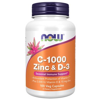 Vitamina C-1000, Zinc & D-3 - 100 Capsule vegetale Vitamina C-1000, Zinc & D-3 - 100 Capsule vegetale