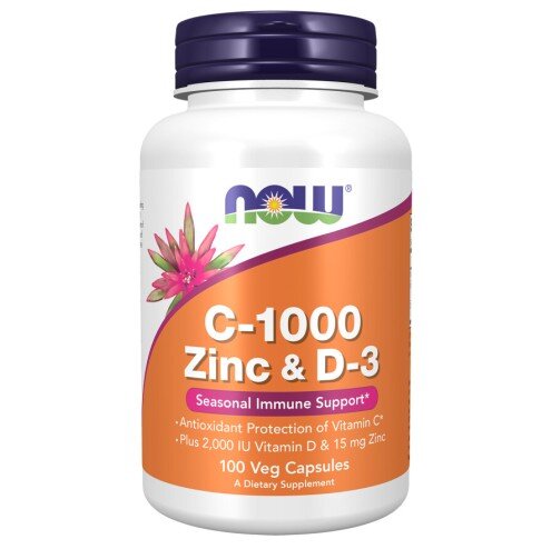 Vitamina C Zinc D3 NOW Foods NOW Foods Vitamina C Zinc D3 capsule vegetale