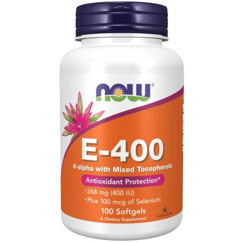 Vitamina E cu Seleniu NOW Foods NOW Foods Vitamina E cu Seleniu gelule moi