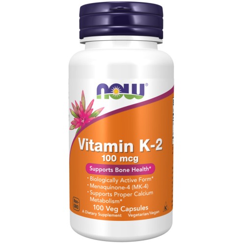 Vitamina K2 MK4 NOW Food NOW Foods Vitamina K2 MK4 capsule vegetale