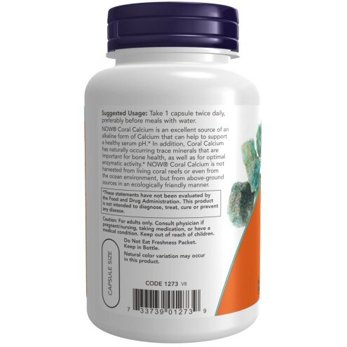 Coral Calcium NOW Foods NOW Foods Coral Calcium capsule vegetale