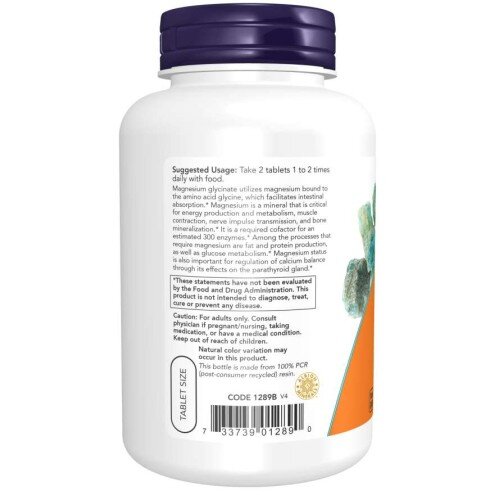 Magneziu Glicinat NOW Foods NOW Foods Magneziu Glicinat tablete