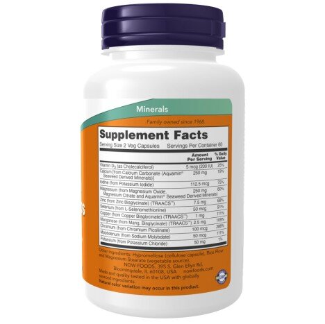 NOW Foods, Full Spectrum Minerals, pentru pentru echilibrul mineral și sprijinul general al organismului