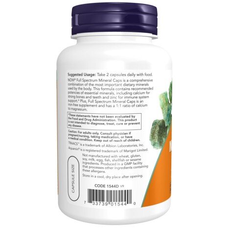 NOW Foods, Full Spectrum Minerals, pentru pentru echilibrul mineral și sprijinul general al organismului
