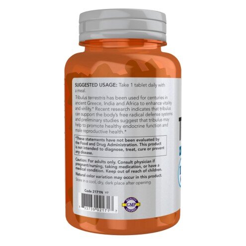 NOW Foods, Tribulus 1000mg, pentru pentru susținerea performanței fizice și creșterea energiei