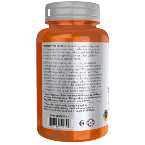 NOW Foods, ZMA 800mg, pentru pentru susținerea somnului și echilibrul hormonal