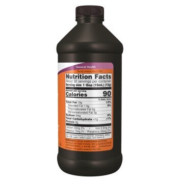 NOW Foods, Lecitina Lichida de Floarea Soarelui 473ml, pentru pentru sprijinul sănătății cerebrale și metabolizarea grăsimilor