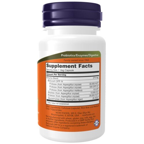 NOW Foods, Gluten Digest, pentru pentru susținerea digestiei glutenului și confortul digestiv