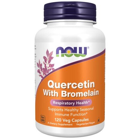 NOW Foods, Quercetin cu Bromelaina, pentru pentru susținerea sistemului imunitar și reducerea inflamației