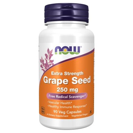 NOW Foods, Foods Grape Seed Extract 250mg NOW Foods, Grape Seed Extract 250mg, pentru pentru protecția antioxidantă și sănătatea cardiovasculară