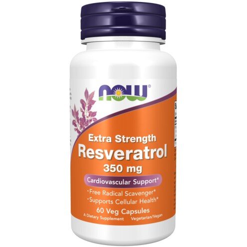 NOW Foods, Resveratrol FORTE 350mg NOW Foods, Resveratrol FORTE 350mg, pentru pentru protecția antioxidantă și sănătatea cardiovasculară