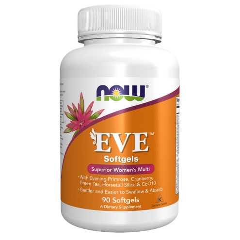 NOW Foods, Eve Multivitamine pentru Femei - 90 Softgels NOW Foods, Eve Multivitamine pentru Femei, pentru pentru susținerea sănătății femeilor și echilibrul hormonal