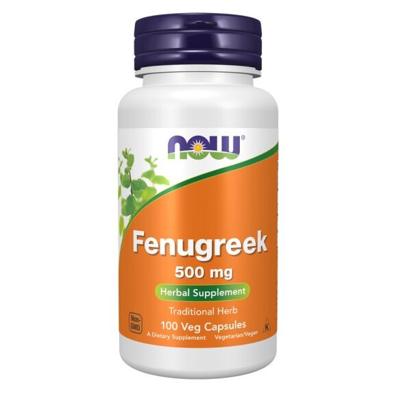 Now Foods Fenugreek 500 mg - 100 capsule vegetale