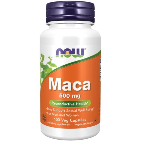 NOW Foods, Maca 500mg - 100 Capsule NOW Foods, Maca 500mg, pentru pentru susținerea energiei și echilibrul hormonal