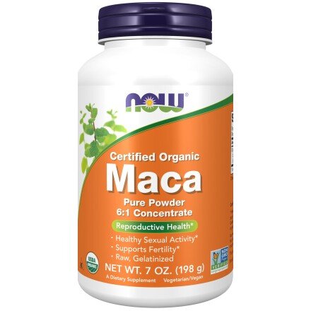 NOW Foods, Maca Organica - 198g NOW Foods, Maca Organica, pentru pentru susținerea energiei și echilibrul hormonal