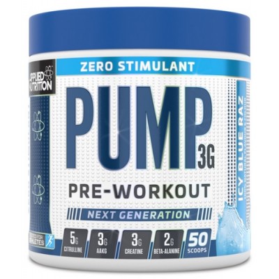 Applied Pump 3G Pre-workout Zero Stimulant (Fara cofeina) - 375g (Fruit Burst)