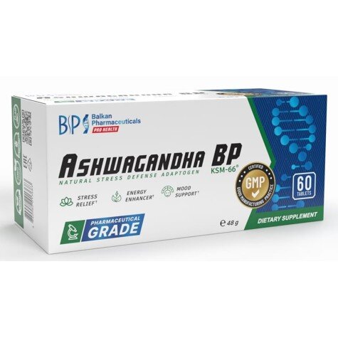 Ashwagandha BP KSM-66 - 60 Tablete Ashwagandha BP KSM-66 - 60 Tablete