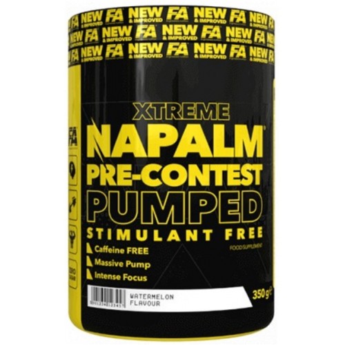 Fitness Authority Xtreme Napalm Pre-Contest Pumped, fara cofeina - 350g Mango-Lemon