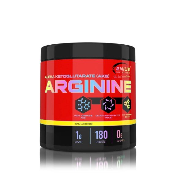 Arginină AAKG – 180 tablete – Genius Nutrition