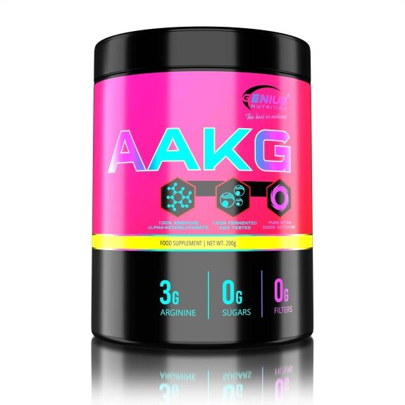 Arginină AAKG – 200 g – Genius Nutrition