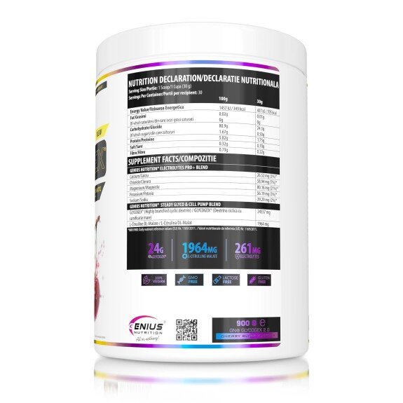 Glycogex Intra/Post Carbohydrate – Genius Nutrition Glycogex Intra/Post Carbohydrate – 900 g – Genius Nutrition