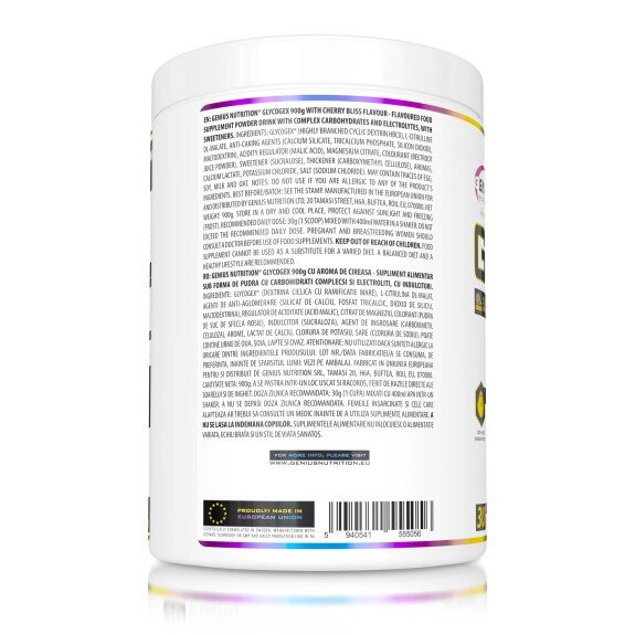 Glycogex Intra/Post Carbohydrate – Genius Nutrition Glycogex Intra/Post Carbohydrate – 900 g – Genius Nutrition