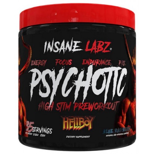 Insane Labz Psychotic Hellboy, High Stim Pre-Workout - 250g