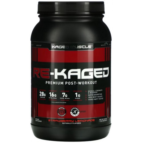 Kaged Muscle Re-Kaged Premium Post-Workout - 830g Strawberry Lemonade