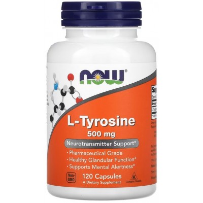 NOW L-Tirozina 500mg - 120 Capsule