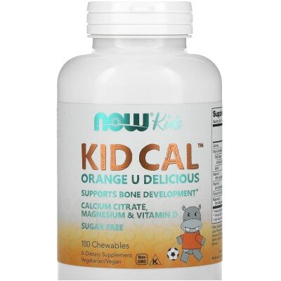 NOW Foods KID-CAL - 100 Tablete masticabile