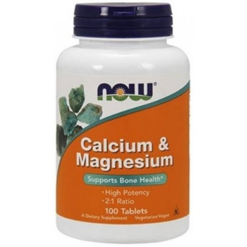 Now Foods Calcium & Magnesium - 100 Tablete